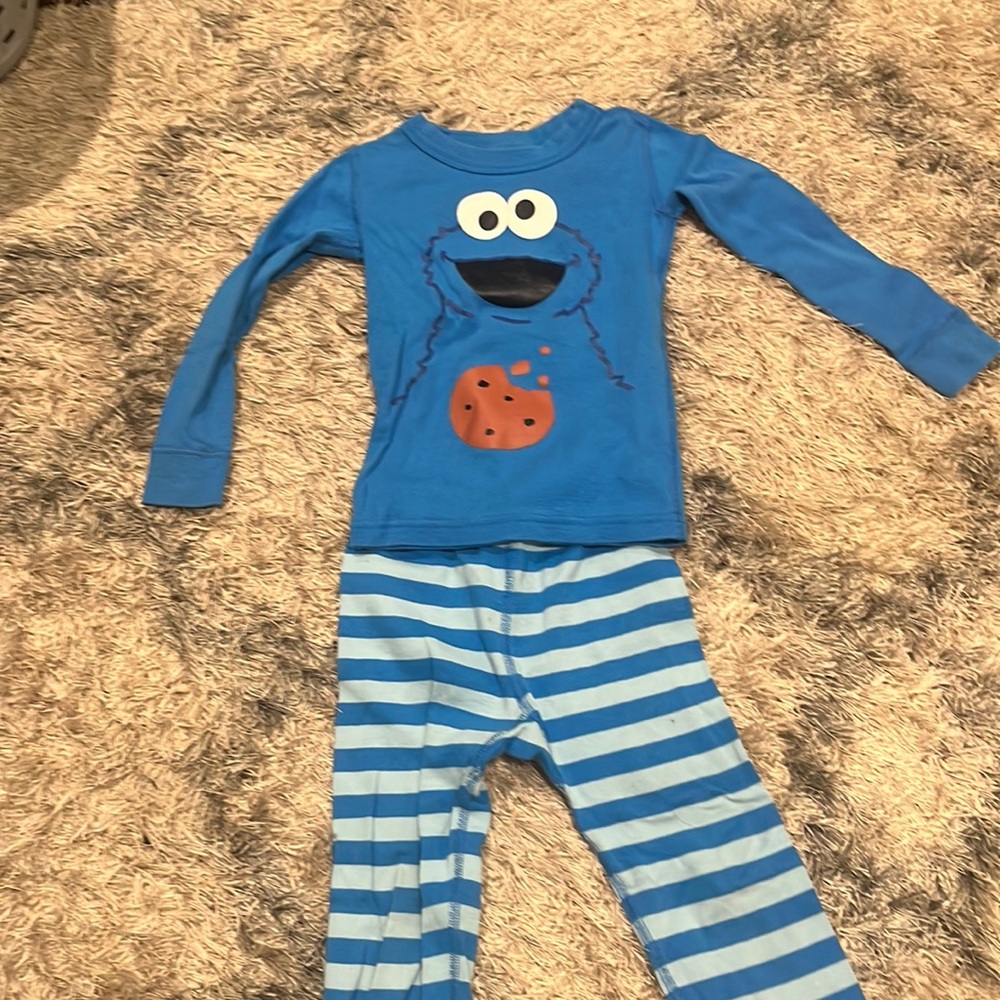Excellent condition Hanna andersson Cookie Monster pajamas.